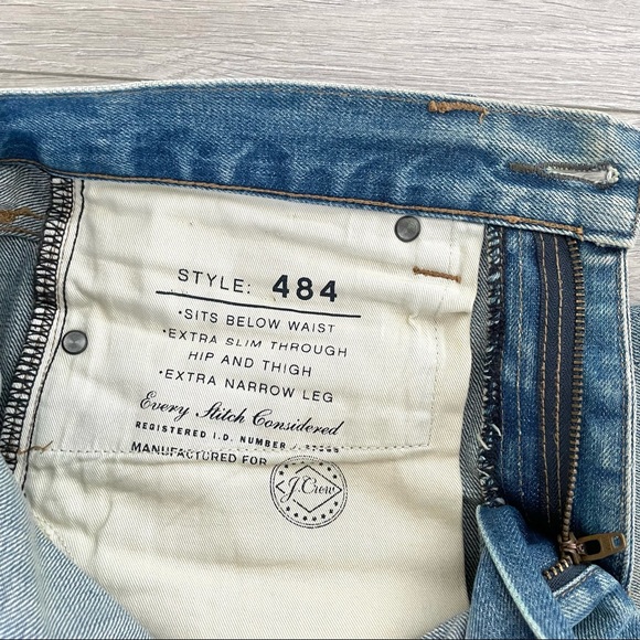 J.Crew 484 Slim Denim Light Blue Wash - Picture 11 of 11